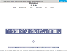 Tablet Screenshot of empirehallstl.com